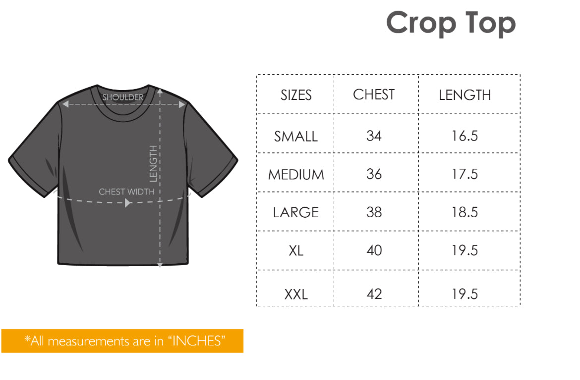 Training department crop top